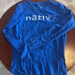 Native Vibrant Blue Long Sleeve Tee